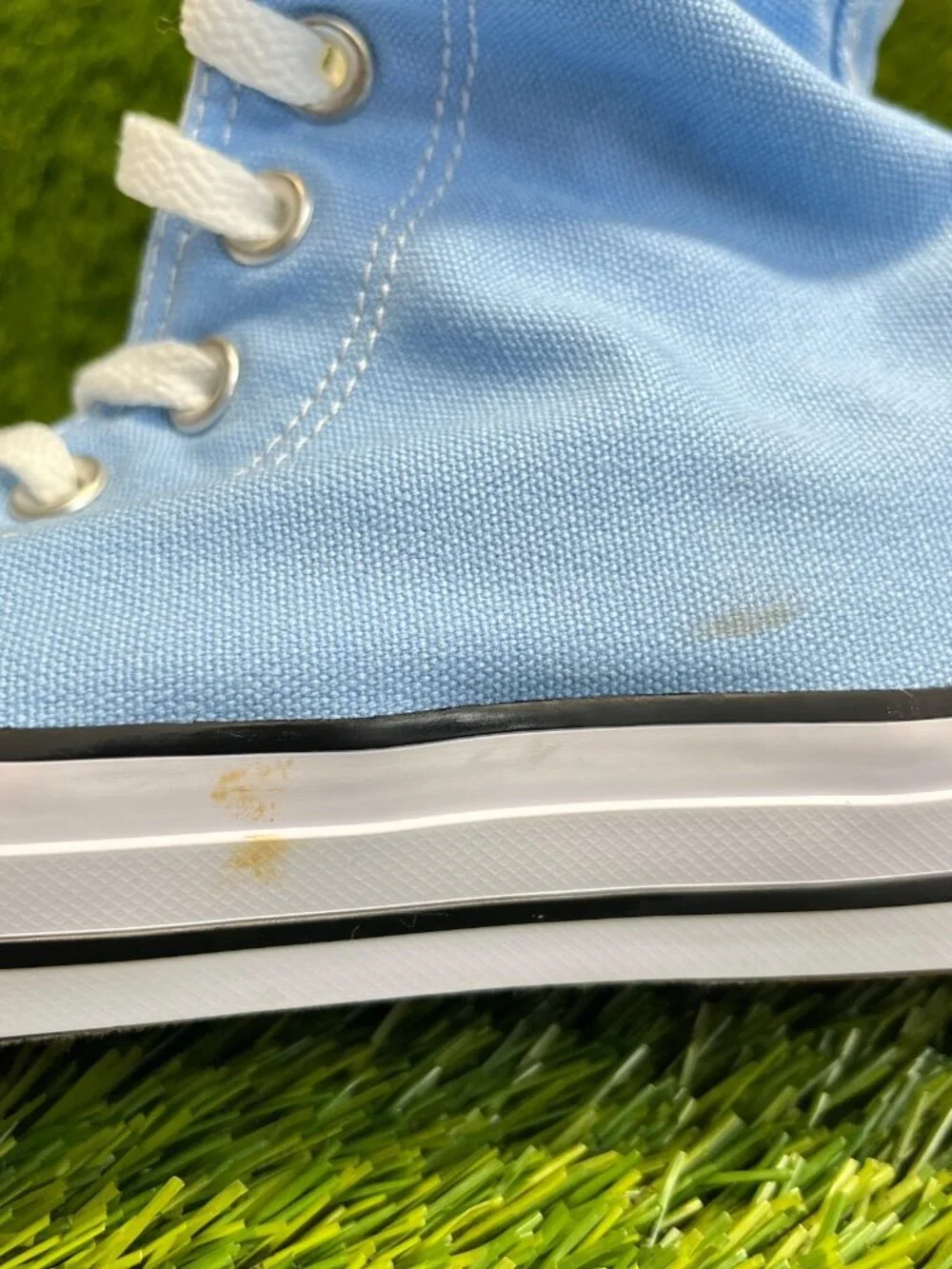 Converse Chuck Taylor All Star Hi Mens Size 8 Blue Athletic Skate Shoes Sneakers - Picture 2 of 11